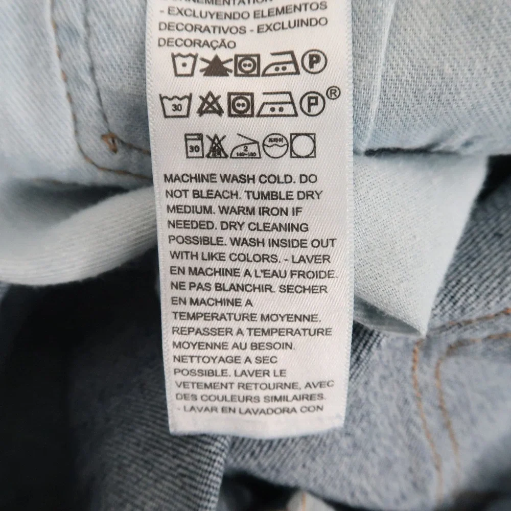 Levi's Jeans Mens 34x32 Fits 33x31.5 Blue 513 Slim Straight Stretch 08513-0934